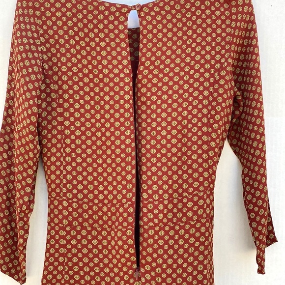 Nice things by Paloma S Womens size 4 (36) long sleeve keyhole dress - Picture 10 of 12